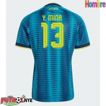 Camiseta Colombia Yerry Mina #13 Visitante Equipación Mundial 2026 manga corta